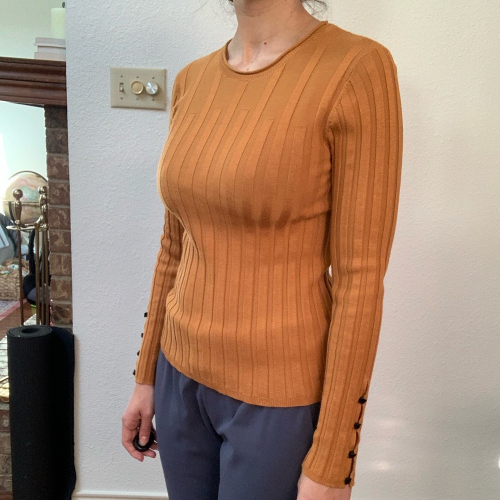 Topshop Mustard Top